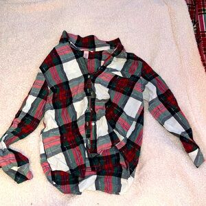 Victoria secret flannel pj top.